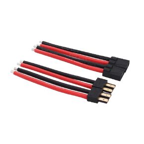 2pairs متوافق مع كبل الموصلات الإناث TR مع سلك 12AWG 10 سم من SLICONE لبطارية RC LIPO FPV Turnigy/Zippy (حزمة 2)