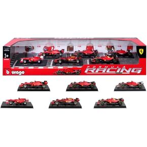 Burgorago Ferrari Racing Formula 1 F1 1:43 Scale Die-Cast 6 Cars Set Exclusive (2023)