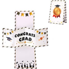 FLYAB Pop Up Graduation Cards - 2025 3D Owl Congrats Grad Pop Up Card with Envelope Graduates Graduation Gift for High School College Kindergarten
