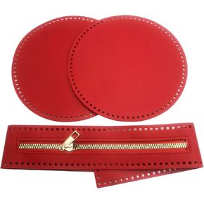 YCCOOGH 3pcs DIY PU Leather Bag Making Kit,Bag Bottom and Zipper, Handmade Wallet Craft Supplies, Art & Craft Jewelry Accessories J101