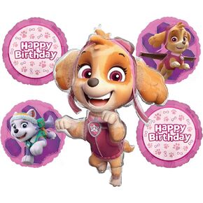 Skye و Everest Birthday Party Supplies Girl Paw Pups على زخارف باقة بالون PATROL