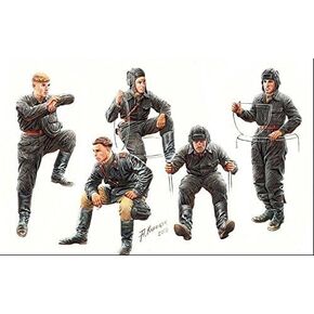 Master Box Soviet Tank Crew ، 1943-1945 5 أرقام 1/35 3568