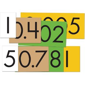 Sensational Math™ Place Value Cards: 4-Value Decimals to Whole Numbers
