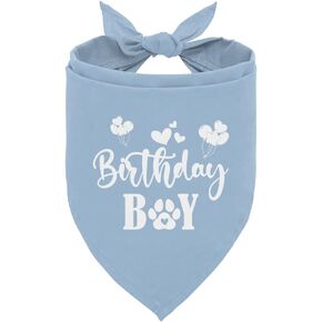 عيد ميلاد Boy Dog Bandana ، Bandanas Boy ، Dog Printed Bandana Pet Dicf ، for Dogs Pet Associory ، Dog Bandana Gift ، Dog Birthday Party Supplies ، Dog Bandana for Small Mediance Dogs (D30)