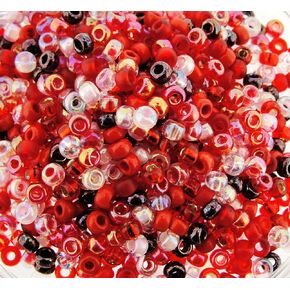Miyuki Round Seed Beads Size 8/0 22g Stawberry Fields Mix