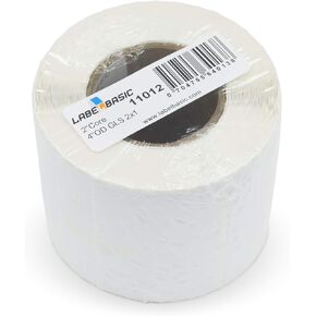 ملصقات Inkjet اللامعة 3 "× 1" لـ Epson TM-C3500 و TM-C3400 و Primera LX500 و LX400 ، 1050 ملصقات/لفة على 2 بوصة