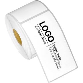 2 "× 4" التسمية الحرارية المباشرة - متوافقة مع طابعات سطح المكتب في رولو تسمية و Zebra - 1 "CORE ، عنوان بريد بريد إلكتروني ، ملصق هدايا ، ملصقات ، مثقبة - 4 لفات ، 350/لفة