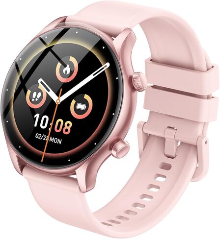 Smart Watch, 1.39" Smartwatch for Men Women (Answer/Make Call), Fitness Activity Tracker with Heart Rate & Sp02 Monitor, 100+ Sport Modes, IP68 Waterproof Fitness Watch for Android iOS (Black) in Saudi Arabia