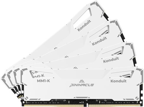 Timetec Pinnacle Konduit 16GB KIT(2x8GB) DDR4 3200MHz PC4-25600 CL16-18-18-38 XMP2.0 Overclocking 1.35V Compatible for AMD and Intel Desktop Gaming PC Memory Module RAM - White in Kuwait