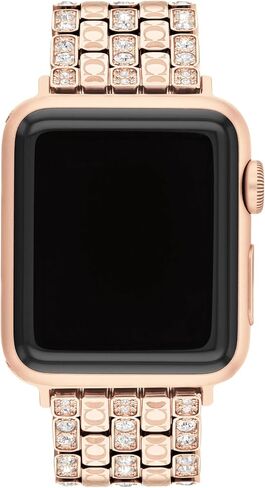 Coach Apple Watch Strap, Compatible with 38mm, 40mm, 41mm Apple Watch, Interchangeable Band, Crystal Design for a Dazzling Look, Personalize Your Style in Saudi Arabia