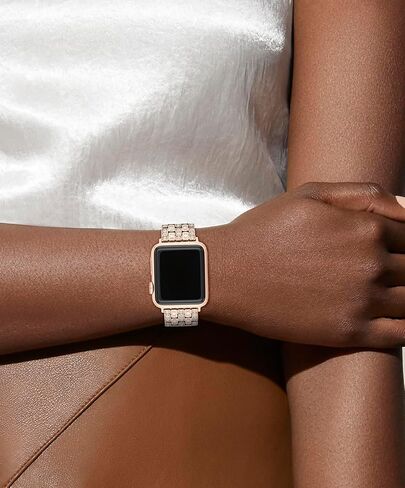Coach Apple Watch Strap, Compatible with 38mm, 40mm, 41mm Apple Watch, Interchangeable Band, Crystal Design for a Dazzling Look, Personalize Your Style in Saudi Arabia