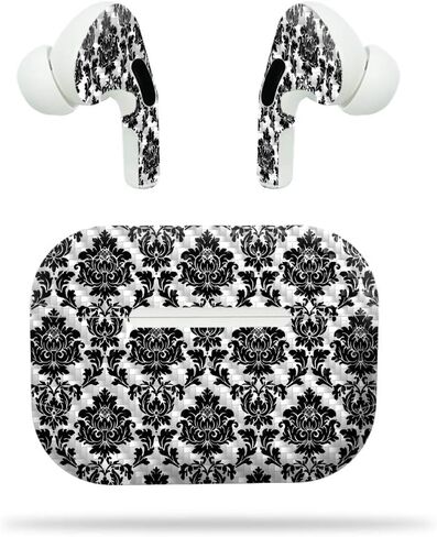 MightySkins Carbon Fiber Skin for Apple Airpods Pro - Antique Purple | Textured Carbon Fiber Finish | Easy to Apply, Remove, and Change Styles | Made in The USA in Saudi Arabia