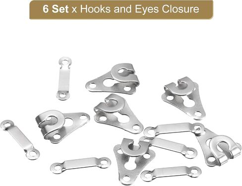 uxcell Sewing Hooks and Eyes Closure Set for Trousers, Iron Clothing Fasteners for Pant in Saudi Arabia