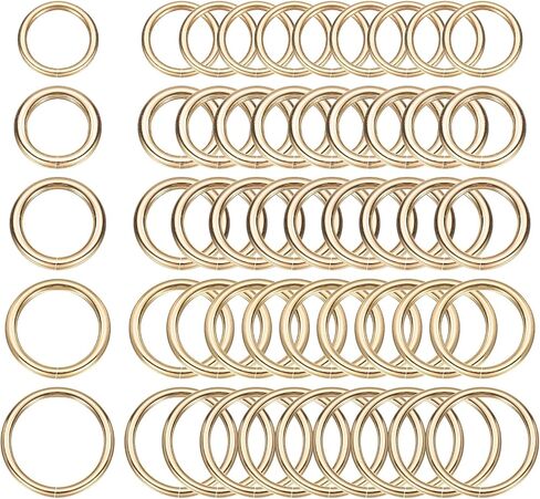 uxcell O Ring Buckle Zinc Alloy Opening O-Rings Clasp Clips for Crafts Keyrings Bags Straps Belts DIY Accessories in Kuwait