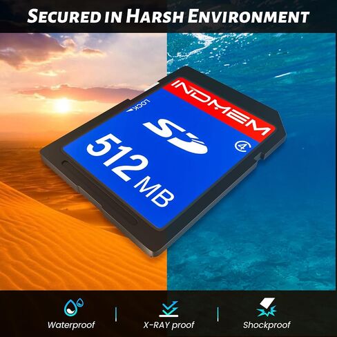INDMEM SD Card 128GB 6-Pack, Class 10 128GB High Speed up to 90M/S Full HD Video Flash Memory Card MLC Standard Secure Digital Cards Camera Cards in Kuwait