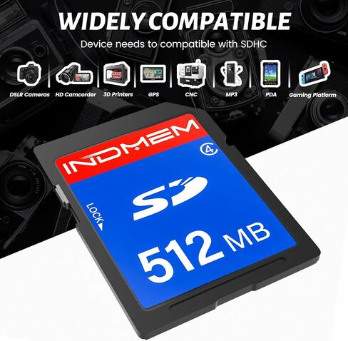 INDMEM SD Card 128GB 6-Pack, Class 10 128GB High Speed up to 90M/S Full HD Video Flash Memory Card MLC Standard Secure Digital Cards Camera Cards in Kuwait