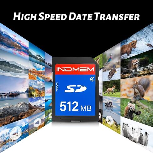 INDMEM SD Card 128GB 6-Pack, Class 10 128GB High Speed up to 90M/S Full HD Video Flash Memory Card MLC Standard Secure Digital Cards Camera Cards in Kuwait