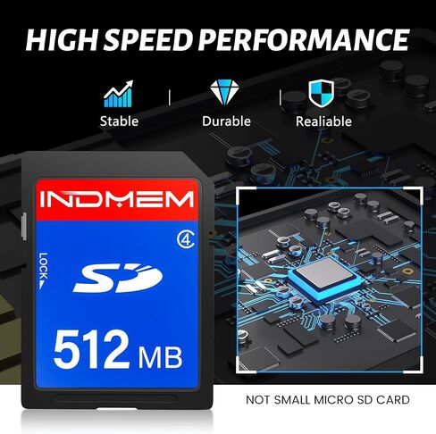 INDMEM SD Card 128GB 6-Pack, Class 10 128GB High Speed up to 90M/S Full HD Video Flash Memory Card MLC Standard Secure Digital Cards Camera Cards in Kuwait