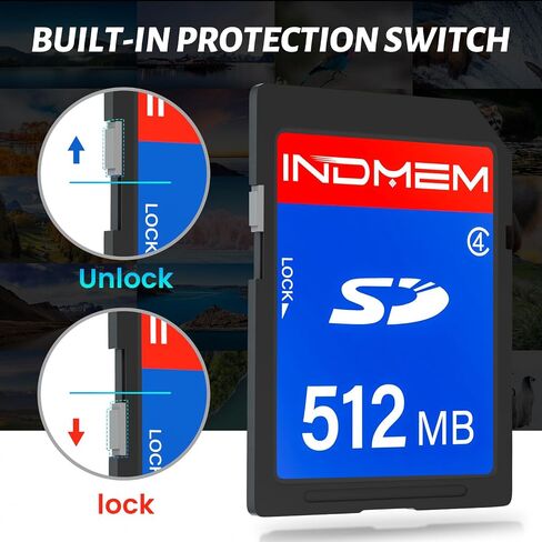 INDMEM SD Card 128GB 6-Pack, Class 10 128GB High Speed up to 90M/S Full HD Video Flash Memory Card MLC Standard Secure Digital Cards Camera Cards in Kuwait