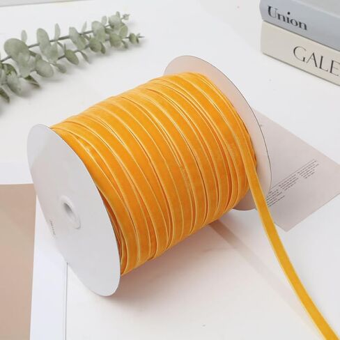 50 Yards 3/8 Inch Light Pink Velvet Ribbon Soild Thin Soft Single Face Fabric Wedding Ribbons Bundle Rolls with Spool for Sewing Making Crafts Gift Wrapping Bouquets Choker Party Decoration in Saudi Arabia
