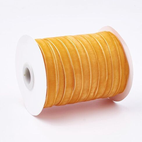 50 Yards 3/8 Inch Light Pink Velvet Ribbon Soild Thin Soft Single Face Fabric Wedding Ribbons Bundle Rolls with Spool for Sewing Making Crafts Gift Wrapping Bouquets Choker Party Decoration in Saudi Arabia