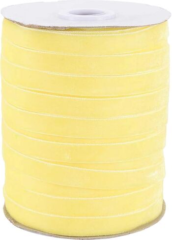 50 Yards 3/8 Inch Light Pink Velvet Ribbon Soild Thin Soft Single Face Fabric Wedding Ribbons Bundle Rolls with Spool for Sewing Making Crafts Gift Wrapping Bouquets Choker Party Decoration in Saudi Arabia