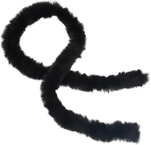 78.74 Inch Faux Craft Fur Fabric Strip White Shaggy Plush Fuzzy Precut Strips Soft Soild Fluffy Furry Ribbon Roll Sewing Trim for Sewing Making Clothes Costume Home Decor Cosplay Christmas in Saudi Arabia