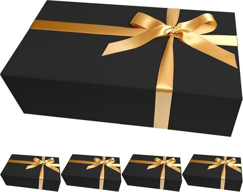 Cecobox - صناديق هدايا مع أغطية للهدايا 13 "× 8.5" x4 " - صندوق هدايا إغلاق مغناطيسي قابلة للطي - عطلات العريس وصيفات الشرف ، الزفاف ، العلاقات العامة ، أعياد الميلاد ، العطلات in Kuwait
