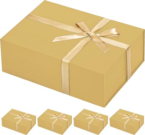 Cecobox - صناديق هدايا مع أغطية للهدايا 13 "× 8.5" x4 " - صندوق هدايا إغلاق مغناطيسي قابلة للطي - عطلات العريس وصيفات الشرف ، الزفاف ، العلاقات العامة ، أعياد الميلاد ، العطلات in Kuwait