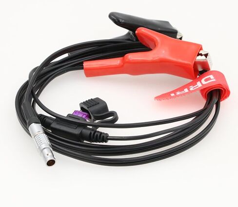 DRRI 12V Battery Power Cable 8 Pole Power Cable 565856 for Leica TS30/TM30 Total Station,GS14 GS15 GNSS GPS Unit in Kuwait