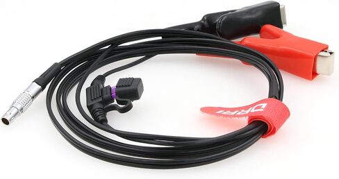 DRRI 12V Battery Power Cable 8 Pole Power Cable 565856 for Leica TS30/TM30 Total Station,GS14 GS15 GNSS GPS Unit in Kuwait