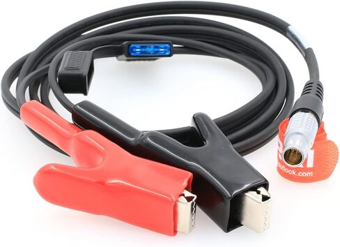 DRRI 12V Battery Power Cable 8 Pole Power Cable 565856 for Leica TS30/TM30 Total Station,GS14 GS15 GNSS GPS Unit in Kuwait