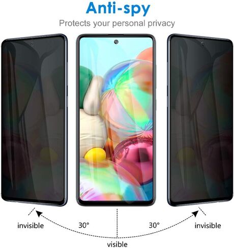 LYWHL 2 Pack for Samsung Galaxy S25 Ultra Privacy Screen Protector, Purple Anti-Spy Private Film[Not Glass] [Like Original Fingerprint Unlock], Anti-Blue Light, Sensitive Touch, Case Friendly in Kuwait