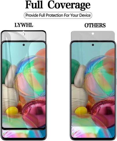 LYWHL 2 Pack for Samsung Galaxy S25 Ultra Privacy Screen Protector, Purple Anti-Spy Private Film[Not Glass] [Like Original Fingerprint Unlock], Anti-Blue Light, Sensitive Touch, Case Friendly in Kuwait