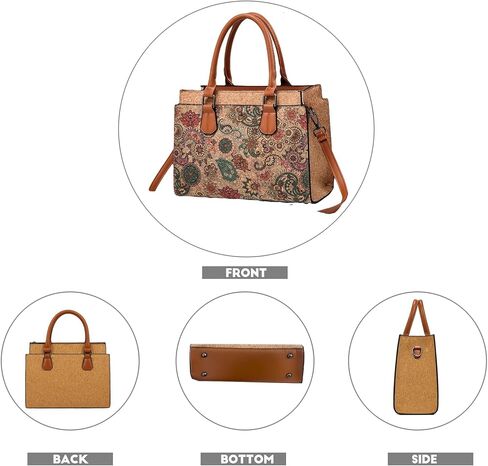 Natural cork Large capacity shoulder bag handbag crossbody in Kuwait