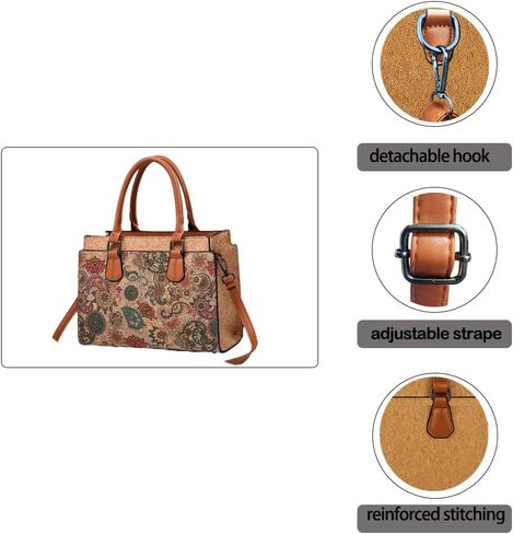 Natural cork Large capacity shoulder bag handbag crossbody in Kuwait