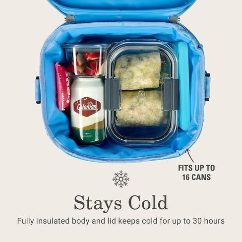 Coleman Pro 16-Can Premium Soft Cooler Lunchbox, Fully Insulated Lid & Body Stays Cold up to 30 Hours in Kuwait