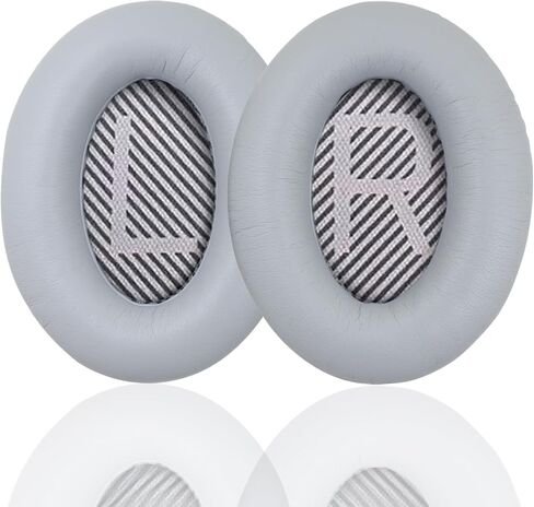 Ear Pads for Bose Quiet Comfort 35 Soft Protein Leather Replacement Earpads Ear Cushions Ear Pad for Bose QC 45/35 / 25/15 QC2 / Ae2 / Ae2i / Ae2W / Sound Link/Sound True (QC35-Khaki&Blue) in Kuwait
