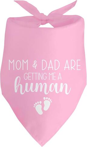 My Parents are Getting Me a Human Dog Pregnancy Announcement Bandana Gender Reveal Dog Bandana Pink Dog Bandana Baby Announcement Photo Puppy Bandana for Small Medium Cat Dogs in Saudi Arabia
