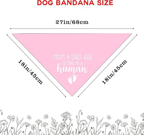 My Parents are Getting Me a Human Dog Pregnancy Announcement Bandana Gender Reveal Dog Bandana Pink Dog Bandana Baby Announcement Photo Puppy Bandana for Small Medium Cat Dogs in Saudi Arabia