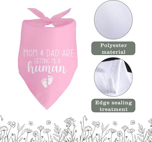 My Parents are Getting Me a Human Dog Pregnancy Announcement Bandana Gender Reveal Dog Bandana Pink Dog Bandana Baby Announcement Photo Puppy Bandana for Small Medium Cat Dogs in Saudi Arabia