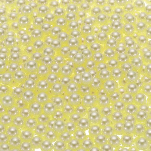 uxcell 1000Pcs Faux Pearl for Vase Filler, 8mm No Hole ABS Round Pearls for Crafting, Jewelry Making, Vase Filler, Cosmetic Boxes, DIY Parts, Table Scatter, Home Decoration, Red in Saudi Arabia