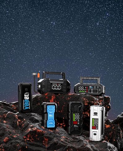 Portable Car Jump Starter 4000A: 12V Battery Jumper Emergency for 10.0L Gas Diesel Engines, Power Booster Start Boost Charger, Intelligent Protection, USB-A Type-C Ports with mutifuctional Light in Saudi Arabia