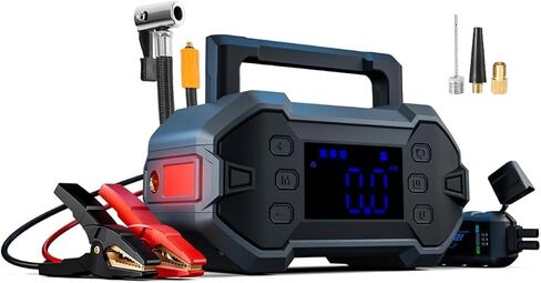 Portable Car Jump Starter 4000A: 12V Battery Jumper Emergency for 10.0L Gas Diesel Engines, Power Booster Start Boost Charger, Intelligent Protection, USB-A Type-C Ports with mutifuctional Light in Saudi Arabia