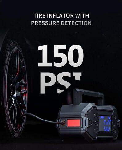 Portable Car Jump Starter 4000A: 12V Battery Jumper Emergency for 10.0L Gas Diesel Engines, Power Booster Start Boost Charger, Intelligent Protection, USB-A Type-C Ports with mutifuctional Light in Saudi Arabia
