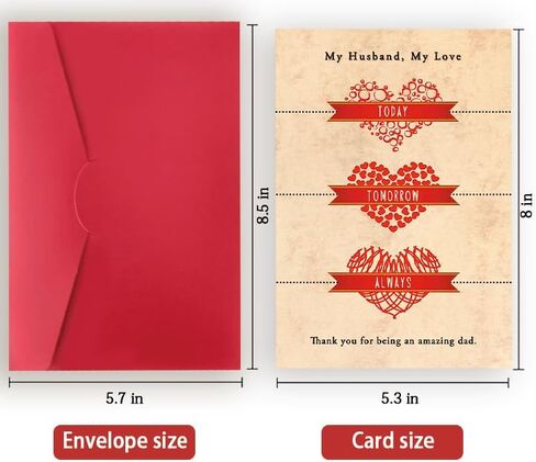 Funny Fathers Day Card for Husband,Romantic Father's Day Gift from Wife,Sweet Anniversary Card to Husband,Gift Idea for Men in Saudi Arabia