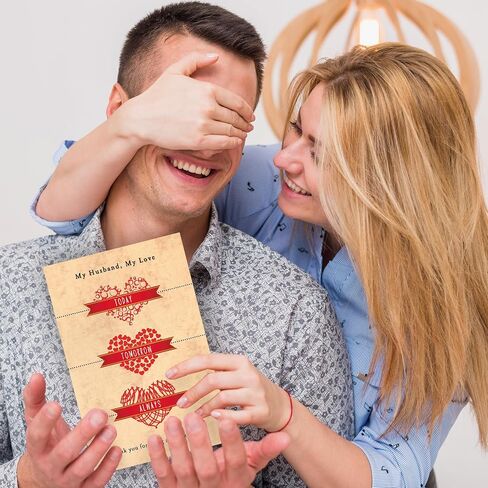 Funny Fathers Day Card for Husband,Romantic Father's Day Gift from Wife,Sweet Anniversary Card to Husband,Gift Idea for Men in Saudi Arabia