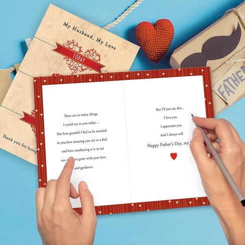 Funny Fathers Day Card for Husband,Romantic Father's Day Gift from Wife,Sweet Anniversary Card to Husband,Gift Idea for Men in Saudi Arabia
