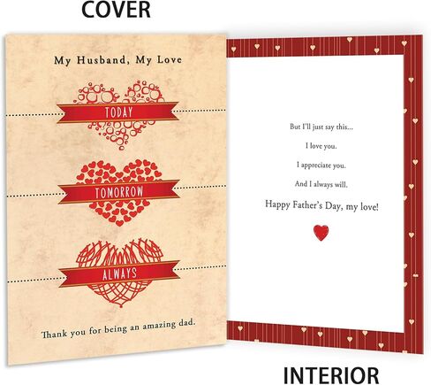 Funny Fathers Day Card for Husband,Romantic Father's Day Gift from Wife,Sweet Anniversary Card to Husband,Gift Idea for Men in Saudi Arabia