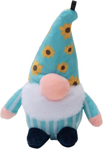 Baby Sunny Small Gnome Plush Toy with Repair Patch – Gentle and Durable Squeaky Dog Toy for Small Breeds – Ideal for Biting and Play – Made from Recycled Materials in Saudi Arabia
